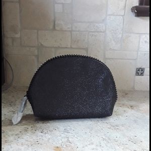 Black glitter MAC holiday makeup bag